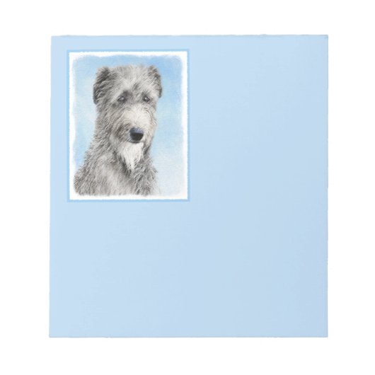 Bloc-note Scottish Deerhound Peinture - Cute Original Chien (Devant)