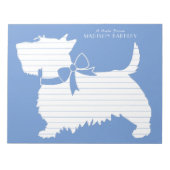 Bloc-note Scottish Terrier Scotty Chien écossais Chien Chien (Devant)