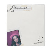 Bloc-note Scrapbook Notepad | Custom Photo & Name Gift (Devant)