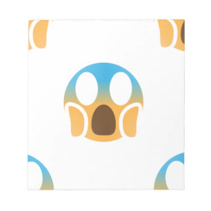 Bloc-note scream emoji
