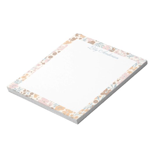 Bloc-note Script Floral (Tourné)
