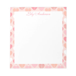 Bloc-note Script Floral