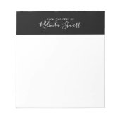 Bloc-note Script Moderne Professionnel (Devant)