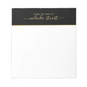 Bloc-note Script moderne professionnel (Devant)