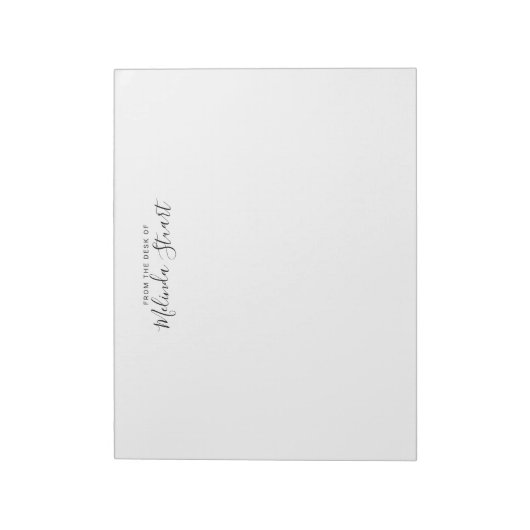 Bloc-note Script Moderne Professionnel (Tourné)