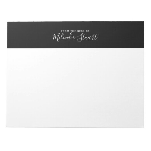 Bloc-note Script Moderne Professionnel (Devant)