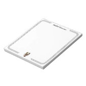 Bloc-note Script moderne tendance Homard vintage Personnalis (Tourné)
