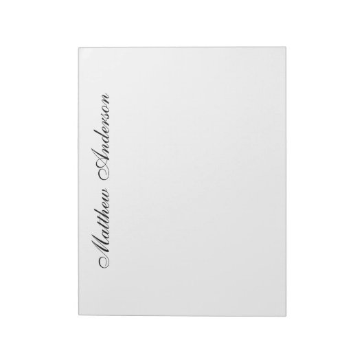 Bloc-note Script monogramme (Tourné)