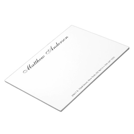 Bloc-note Script Monogrammé (Incliné)