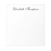 Bloc-note Script monogramme (Devant)