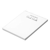 Bloc-note Script Nom personnalisé Notepad cadeau pour les éc (Tourné)