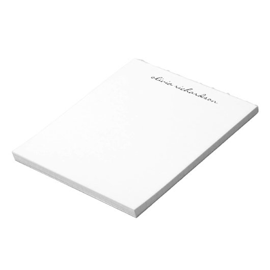 Bloc-note Script professionnel simple et moderne (Tourné)