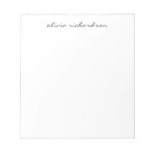 Bloc-note Script professionnel simple et moderne (Devant)