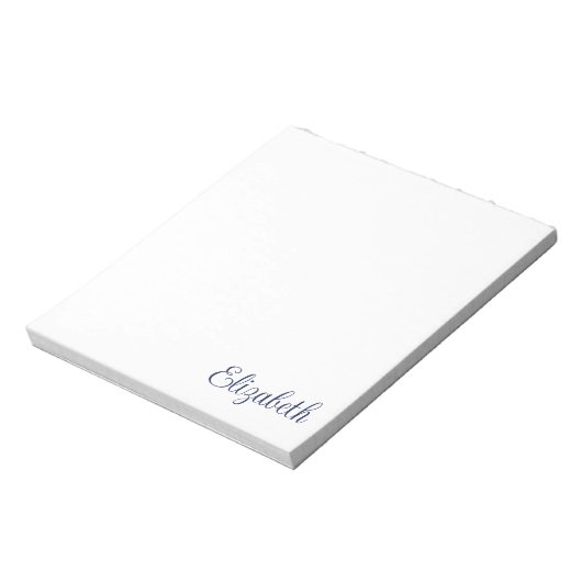 Bloc-note Script Signature Marine Blue Stationery (Tourné)