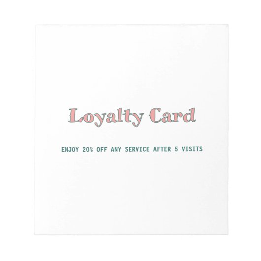 Bloc-note script simple minimal ajoutez votre texte carte d (Devant)