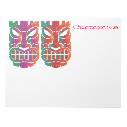 Bloc-note Sculpture Twin Tiki Thunder_Cove (Devant)