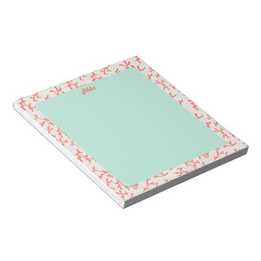 Bloc-note Sea Coral Notepad (Incliné)