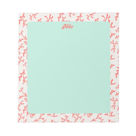 Bloc-note Sea Coral Notepad (Devant)
