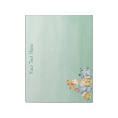 Bloc-note Sea Green Watercolor Cute (Tourné)
