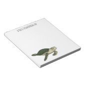 Bloc-note Sea turtle cartoon (Incliné)