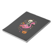 Bloc-note Seau à bonbons squelette de flamant rose d'Hallowe (Tourné)