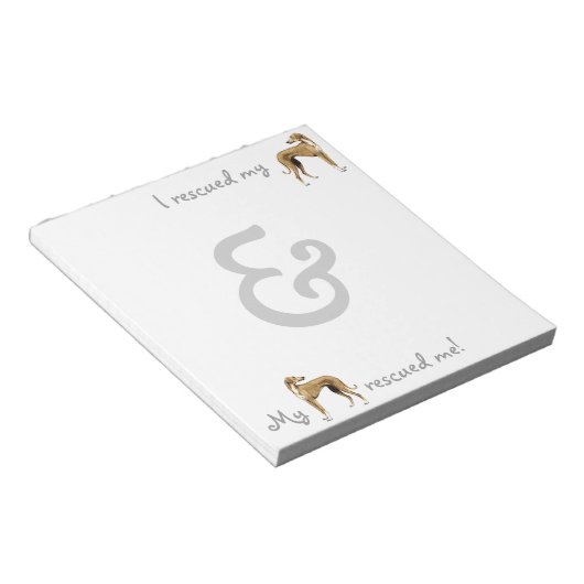 Bloc-note Secourir Azawakh (Incliné)