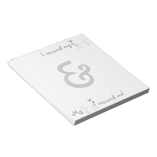 Bloc-note Secourir Bull Terrier (Incliné)