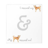 Bloc-note Secourir Canaan Dog (Devant)