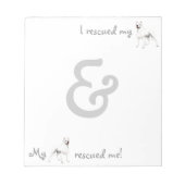 Bloc-note Secourir Dogo Argentino (Devant)