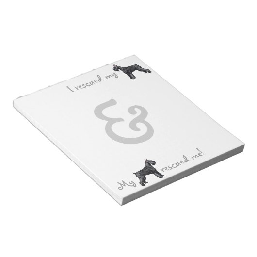 Bloc-note Secourir Giant Schnauzer (Incliné)