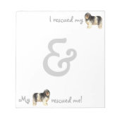 Bloc-note Secourir le chien blanc polonais (Devant)