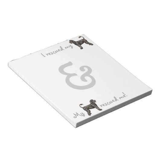 Bloc-note Secourir Portugais Water Dog (Incliné)