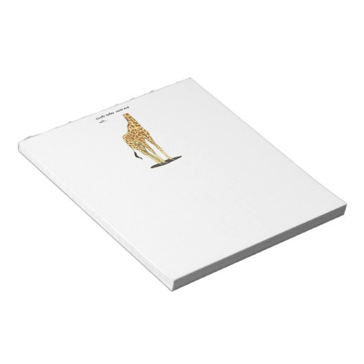 Bloc-note Selfies de girafe (Incliné)