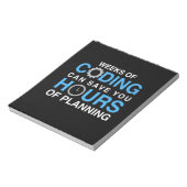 Bloc-note Semaines De Programmation Du Codage (Tourné)
