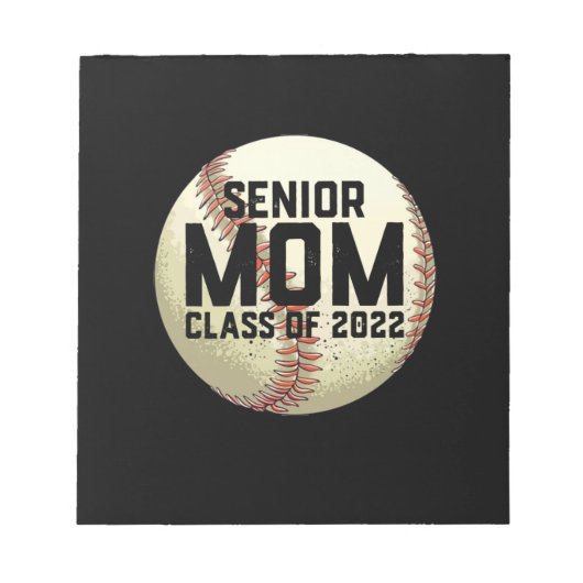 Bloc-note Senior Mom Class of 2022 Baseball Mom (Devant)