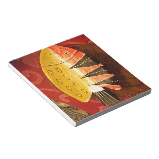 Bloc-note Sensation striée Tigre Barbe Poisson Imprimer (Incliné)