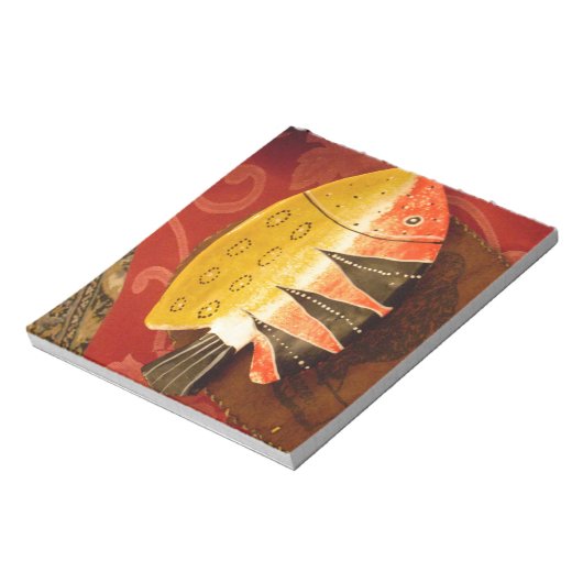 Bloc-note Sensation striée Tigre Barbe Poisson Imprimer (Tourné)