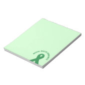 Bloc-note Sensibilisation à la santé mentale Ribbon vert (Tourné)