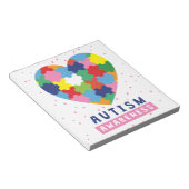 Bloc-note sensibilisation sur l'autisme rose (Incliné)