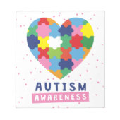 Bloc-note sensibilisation sur l'autisme rose (Devant)