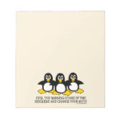 Bloc-note Sentez le regard brûlant des pingouins | Tan (Devant)
