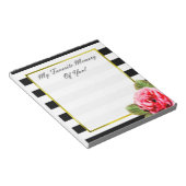 Bloc-note Sentiments Anniversaire Keepsaké Memento Rose rose (Incliné)