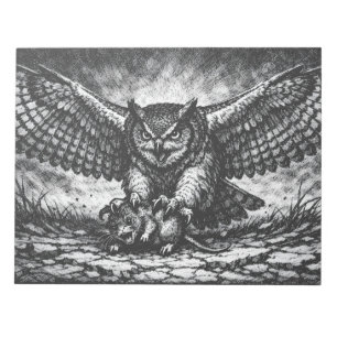 Bloc-note Sentinelle Hibou ailé par BurnsInHell