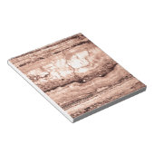 Bloc-note Sépia beige brun moderne brûlé granit orange (Incliné)