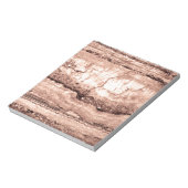 Bloc-note Sépia beige brun moderne brûlé granit orange (Tourné)