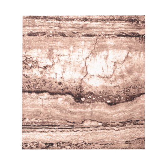 Bloc-note Sépia beige brun moderne brûlé granit orange (Devant)