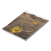 Bloc-note Sepia tone fleurs sauvages jaunes (Tourné)