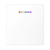 Bloc-note Sept chakras horizontaux (Devant)