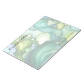 Bloc-note Sérénité dans les formes Abstraites vertes (Incliné)