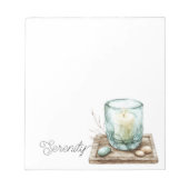 Bloc-note Serenity Beach Candle Stones (Devant)